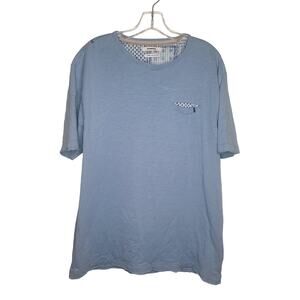 Sorbino blue cotton linen short sleeve shirt - 2XL / XXL